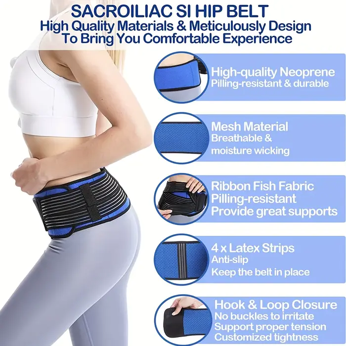 Attelle de hanche sacro-iliaque pour femmes et hommes – Support du nerf