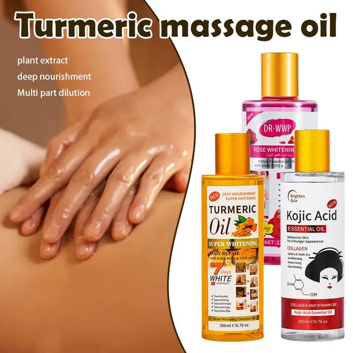 Huile de massage au curcuma et au miel 200ml