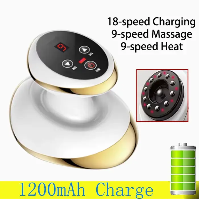 Massage électrique à gratter, ventouses, masseur corporel, canettes sous vide, ventouse chauffante, 