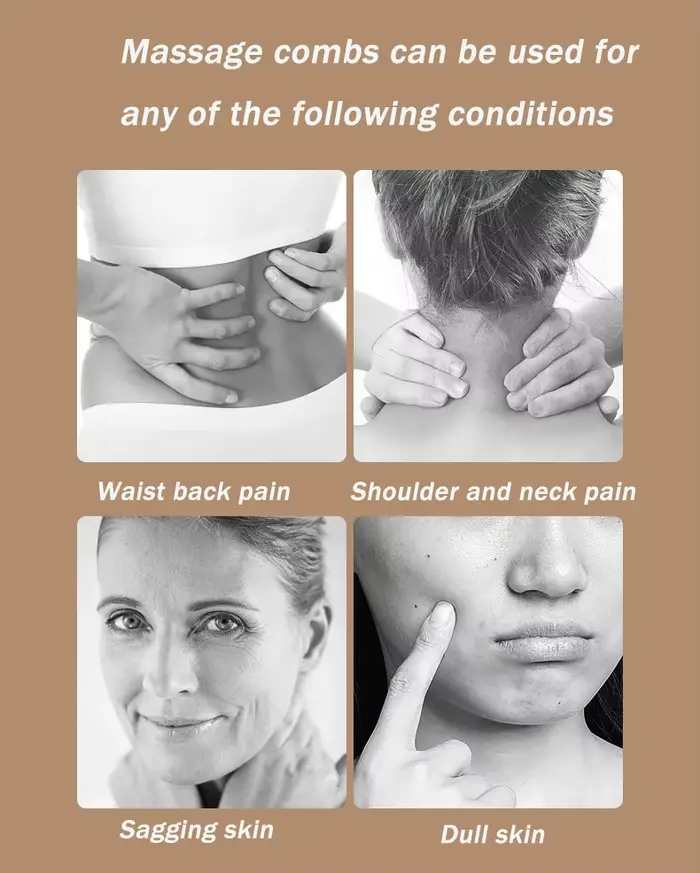 Peigne de Massage en résine poulpe