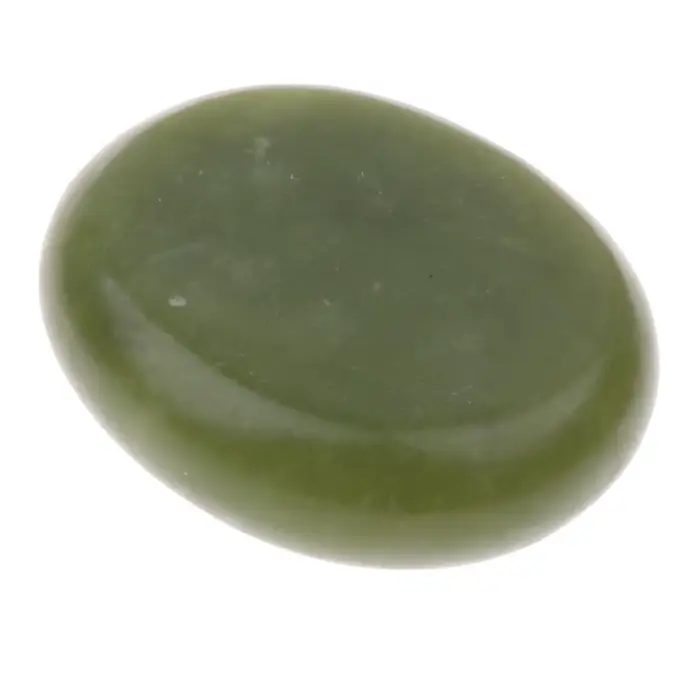 Pierre de massage chaude en jade olive