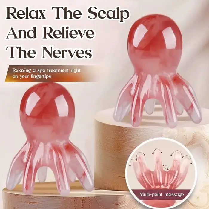 Peigne de Massage en résine poulpe