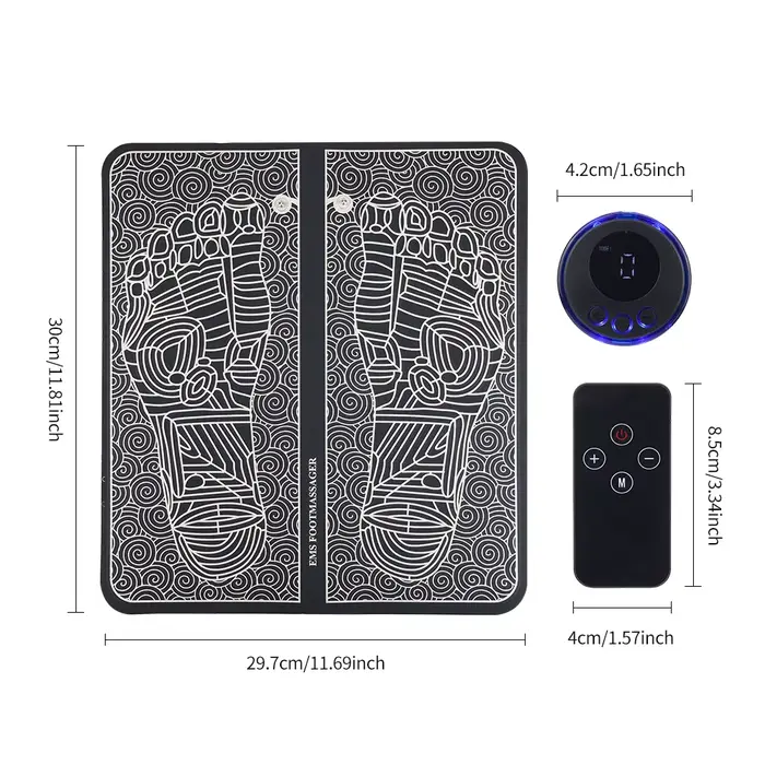 Coussin de Massage des pieds EMS, soulagement de la douleur, relaxation des pieds, points d'acupunct