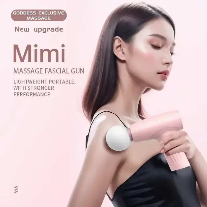 Mini pistolet de Massage musculaire rose, pistolet de Massage portatif pour tissus profonds, pistole