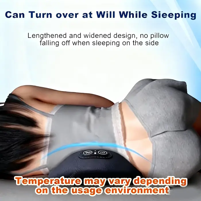 Masseur de dos 3 en 1, Vibration thermique pour soulager les maux de dos