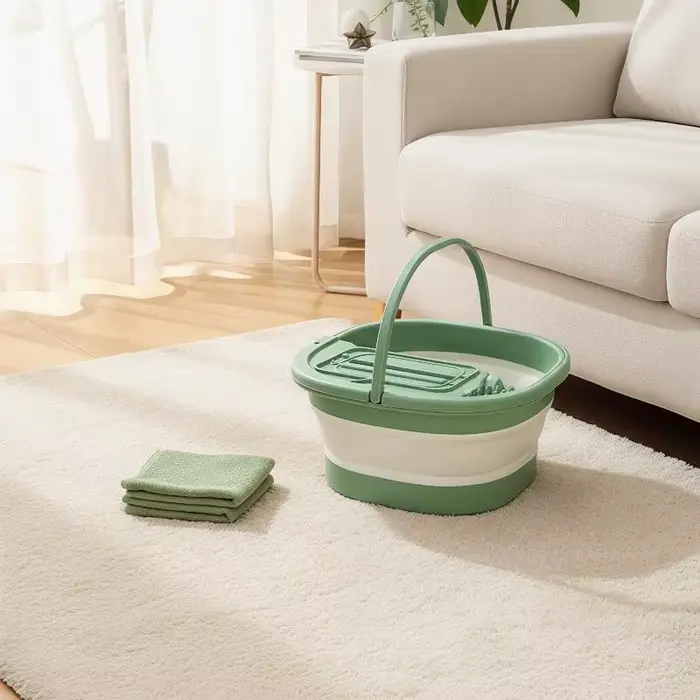 Baignoire pliable en TEP pour les pieds