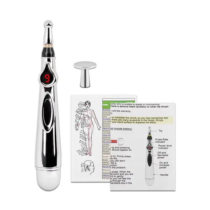 Stylo de Massage électrique méridien, thérapie au Laser, énergie de guérison, stylo d'acupuncture él
