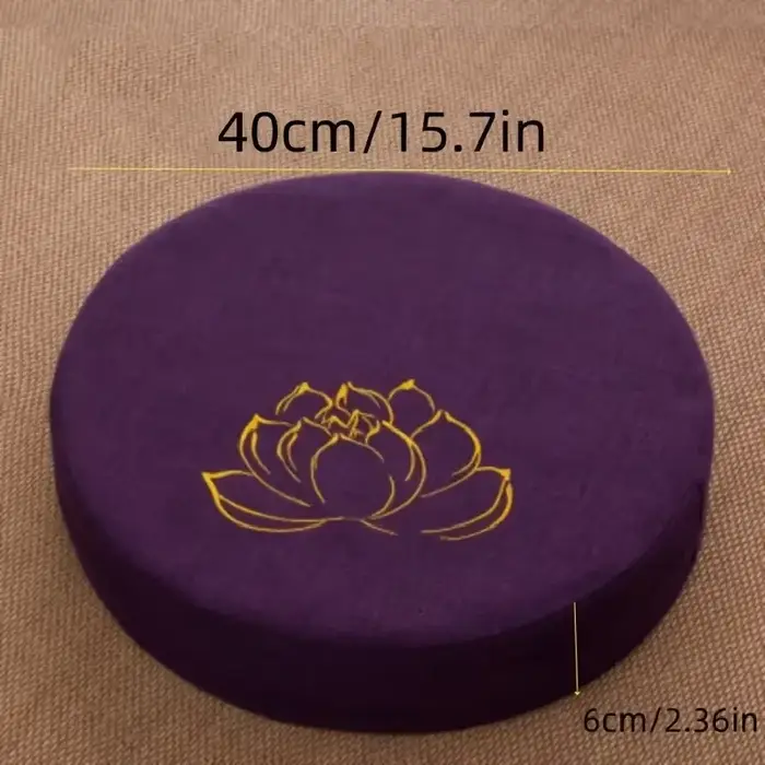 Coussin de méditation en lin 40x6 cm