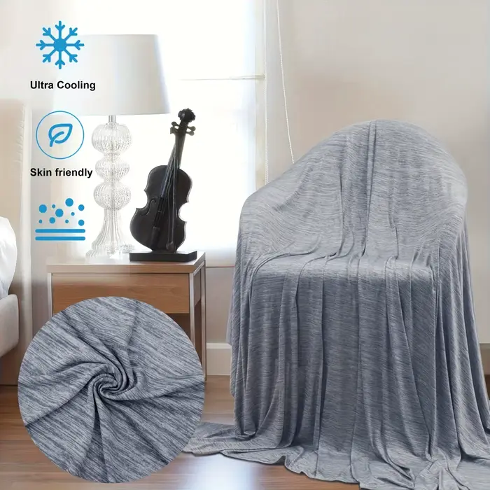 Couverture Rafraîchissante d'Été : Absorbe la Chaleur Corporelle