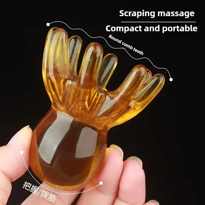 Peigne de Massage en résine poulpe