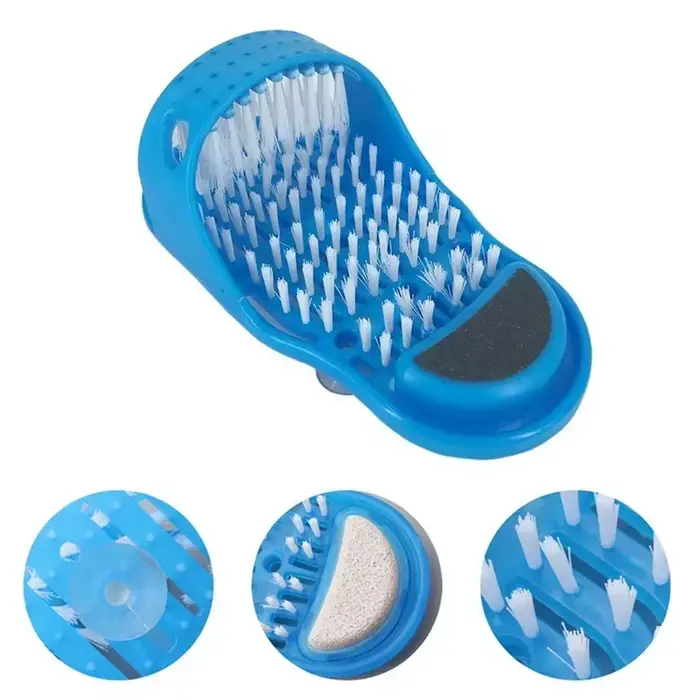 1PC douche pied épurateur masseur salle de bain bain pieds brosses enlever peau morte nettoyant Spa