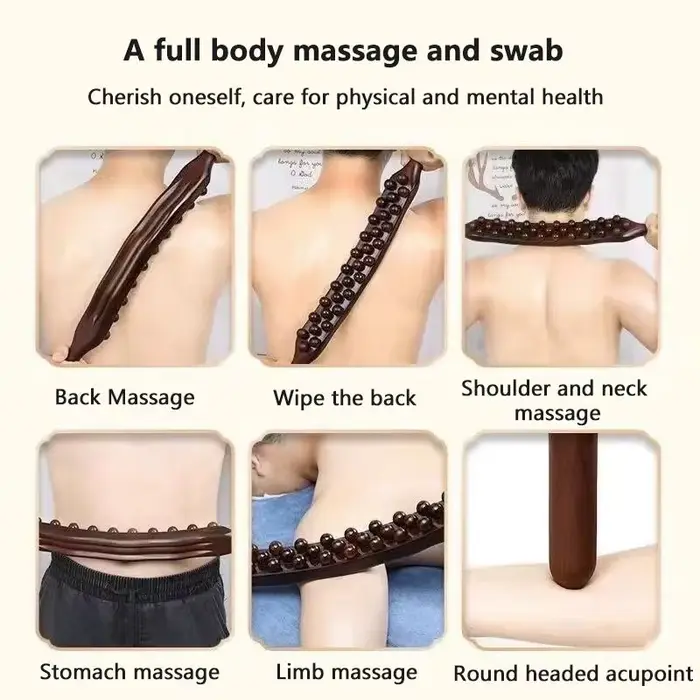 Bâton de massage pour drainage lymphatique en plastique – Outil de thérapie pour le cou