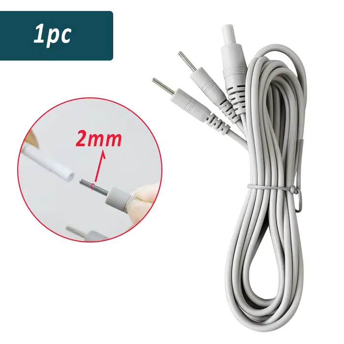 Câbles d'électrodes TENS, ligne de câbles d'électrodes pour unité TENS, pour stimulateur musculaire 