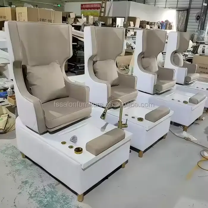 Chaise de Spa de pédicure et de Massage confortable, de luxe, avec évier de Spa pour Salon de beauté