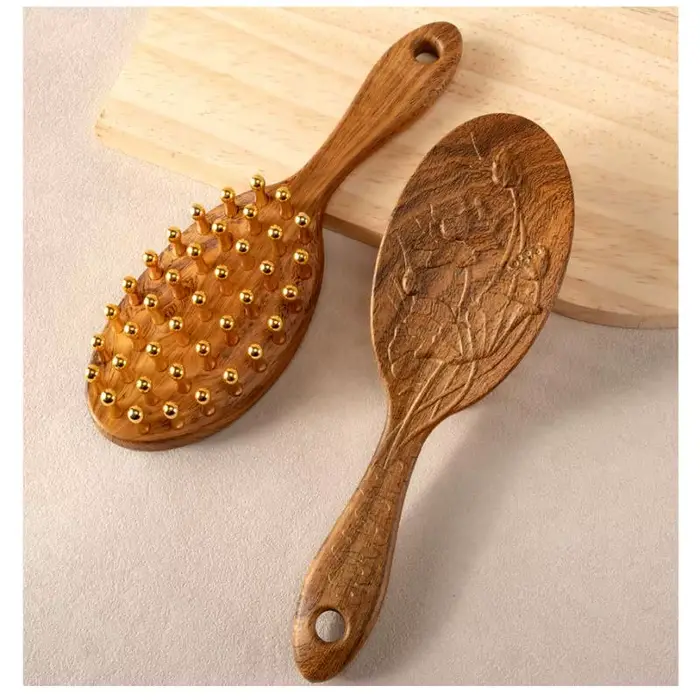 Peigne de Massage de tête à 39 dents et outil Gua Sha