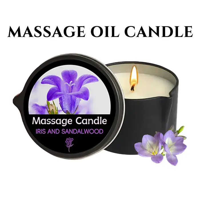 Bougie de massage – pour la thérapie relaxante à l'huile