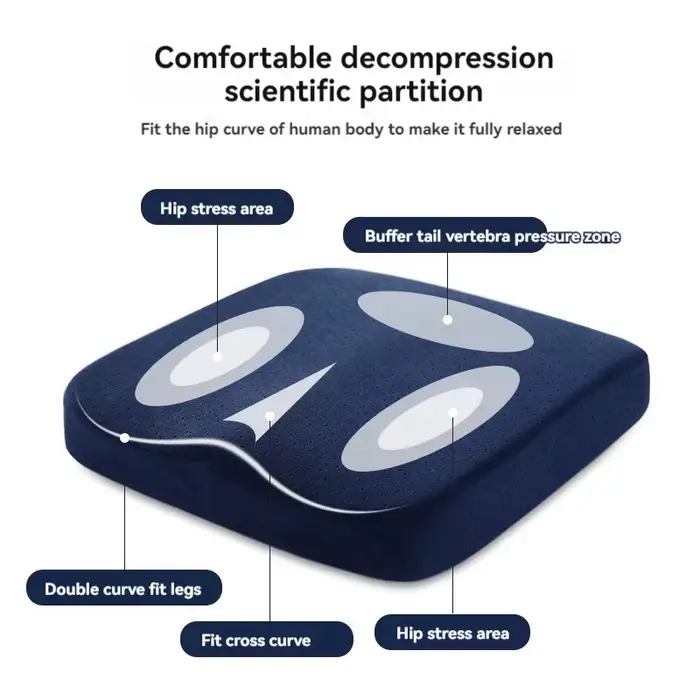 Coussin de bureau ergonomique en mousse à mémoire de forme