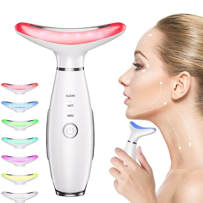 Masseur facial anti-rides 7 couleurs