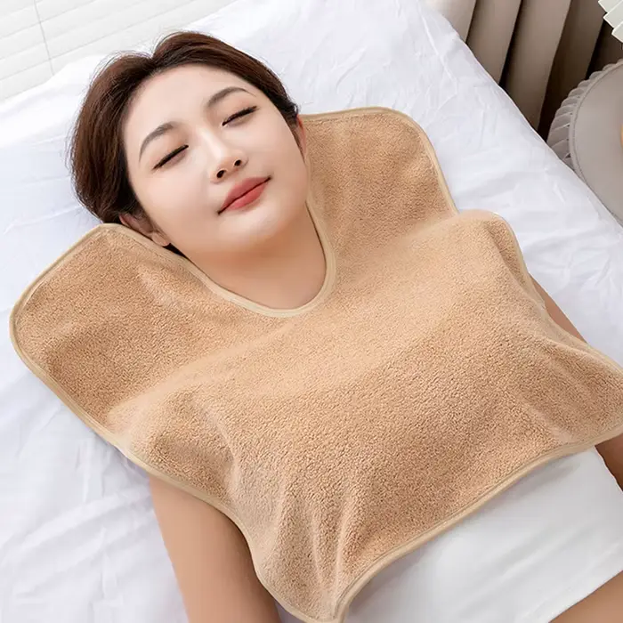 Serviette de massage en microcarence pour salon de beauté, serviette de spa pour le visage en forme 