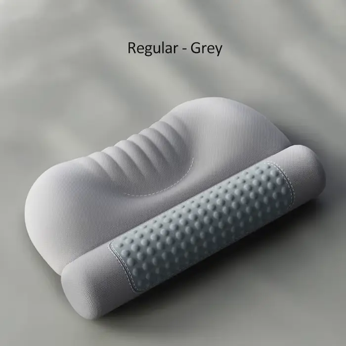 Oreiller chauffant en mousse à mémoire de forme 45x30cm, oreiller ergonomique de soutien cervical po