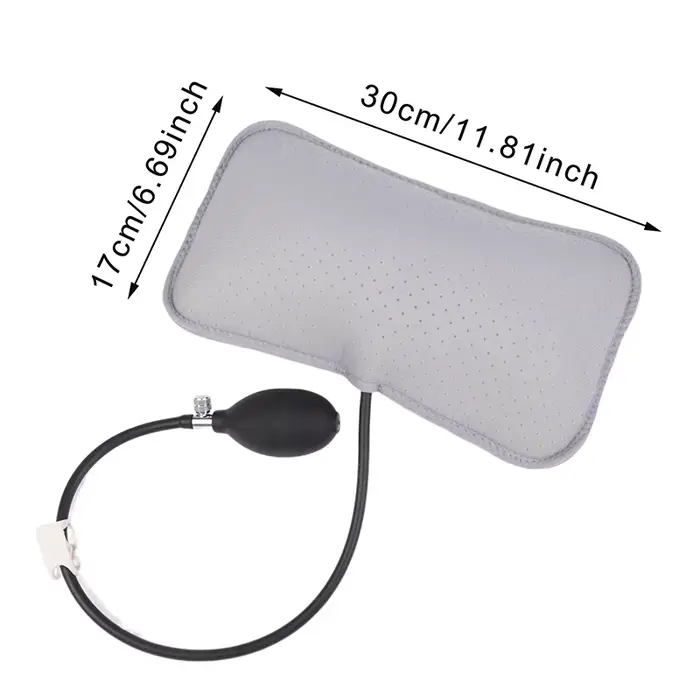 Oreillers conception orthopédique pour soulager les maux de dos Portable cou épaule Posture Massage Correct coussin de soutien lombaire gonflable