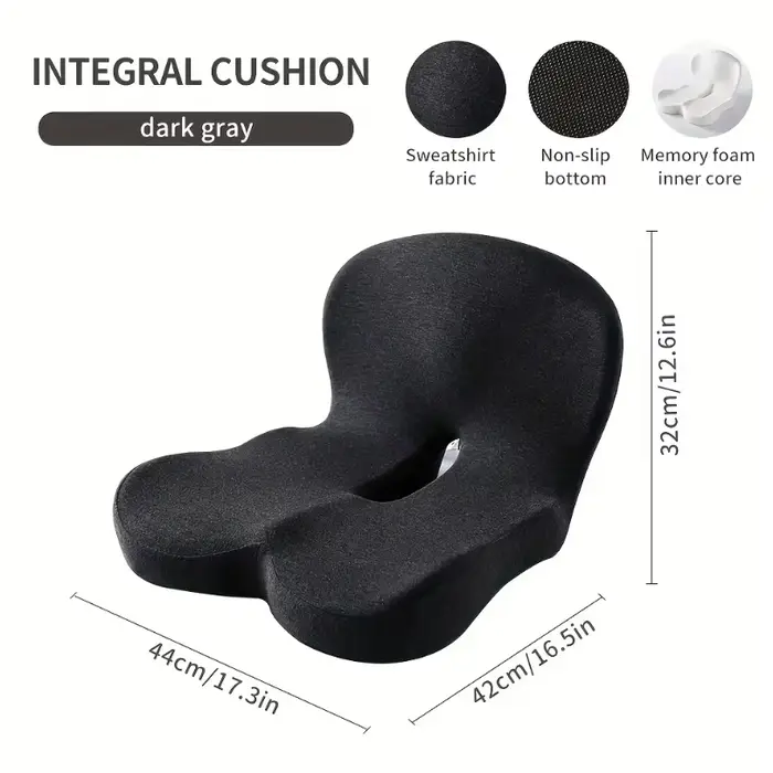 Coussin de siège ergonomique avec dossier