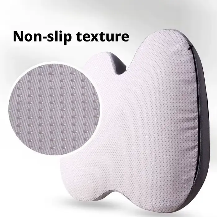 Coussin en mousse à mémoire de forme pour soulager la douleur coccygienne