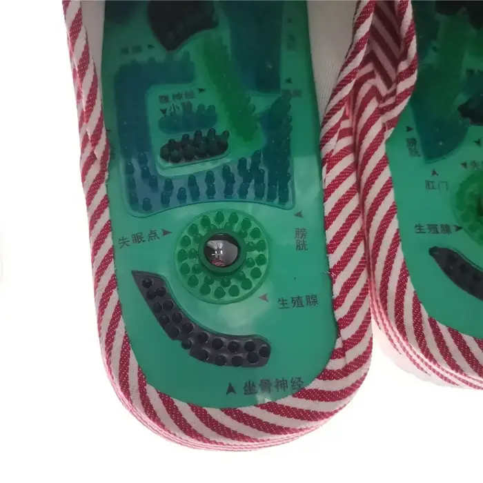 Pantoufles d'acupuncture pour massage des pieds