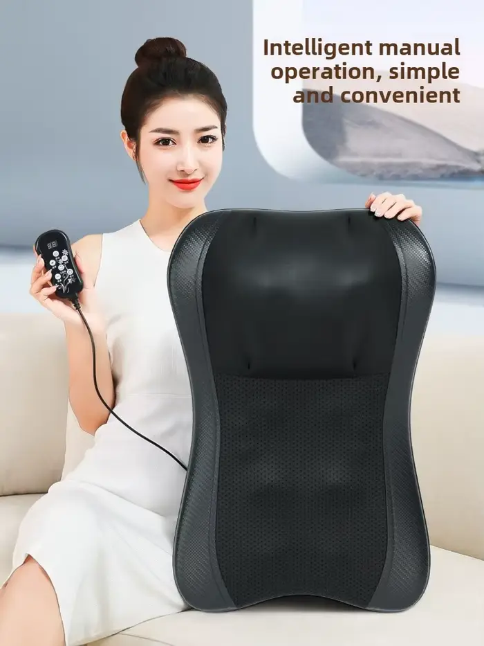 JAIYORL Shiatsu oreiller de Massage du cou coussin électrique masseur de dos profond avec des tissus thermiques pétrissage pour les épaules détendre les Muscles