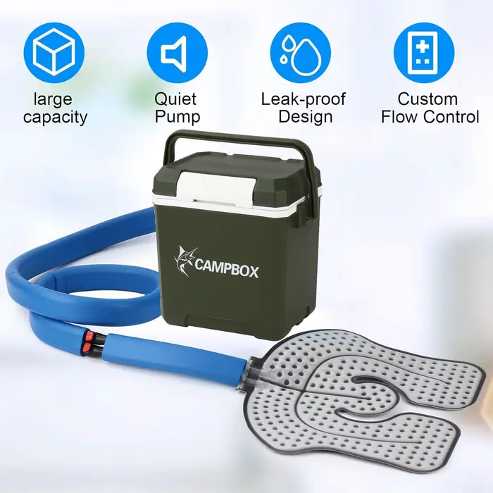 Système de kit de congélation de cryothérapie de machine de thérapie par le froid pour les soins post-chirurgie ACL MCL gonflement entorses et autres blessures
