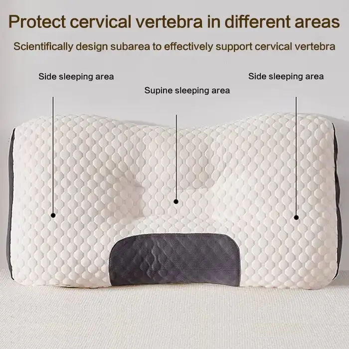 Nouveau Oreiller orthopédique cervical en Fiber de soja-oreiller de SPA de Massage pour la Protection du sommeil et du cou de la maison