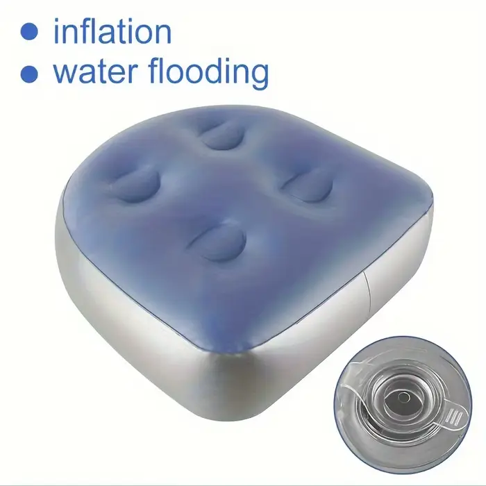 1 pièce, coussin de massage gonflable pour SPA, pour adultes, imperméable, coussin de rehaussement, 
