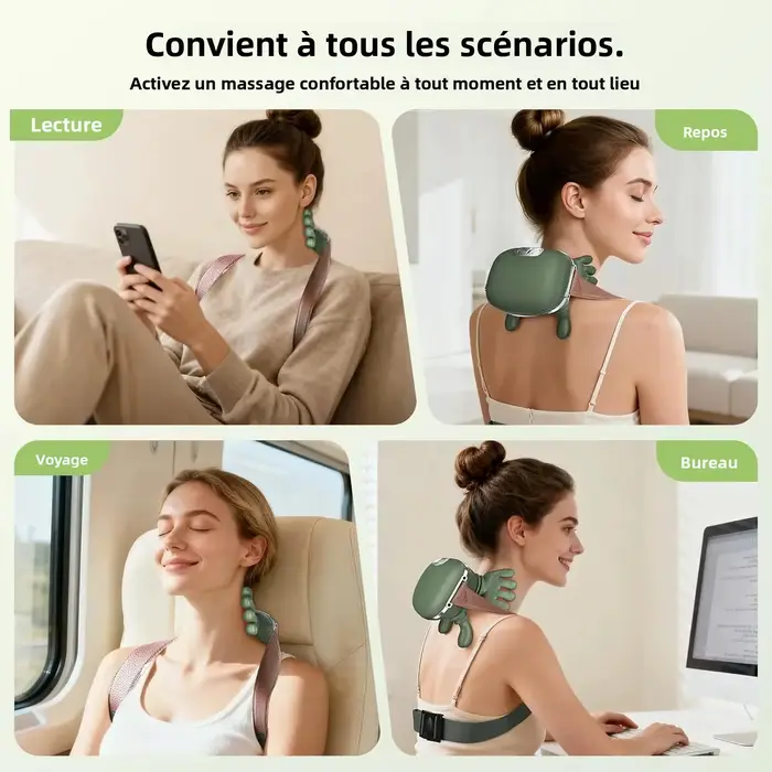 Masseur de cou et d'épaule, pression des doigts, Shiatsu, masseur électrique pour le dos et les épaules, pétrissage du cou, Massage en profondeur, relaxation musculaire