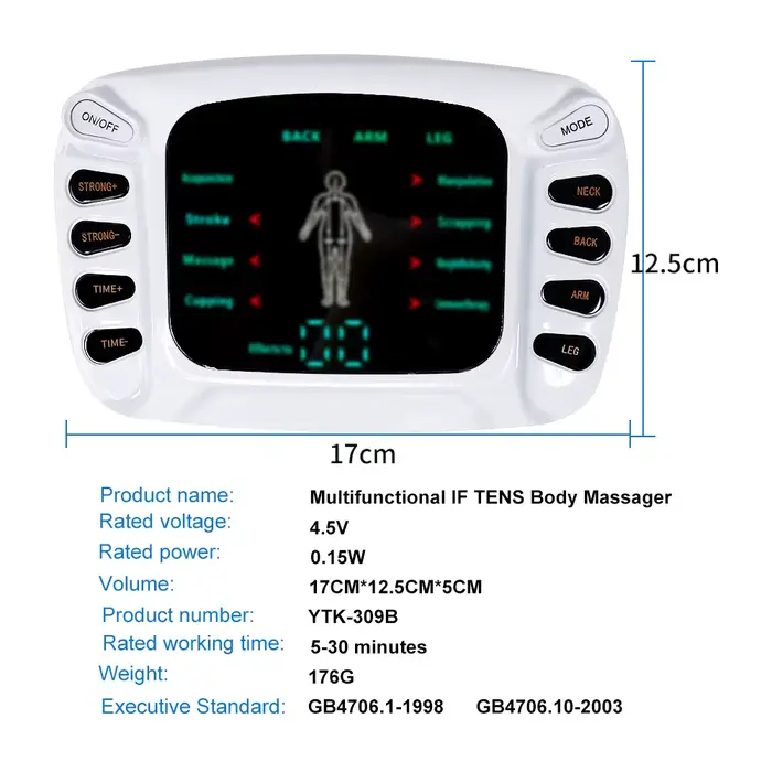 Stimulateur musculaire EMS TENS à double canal
