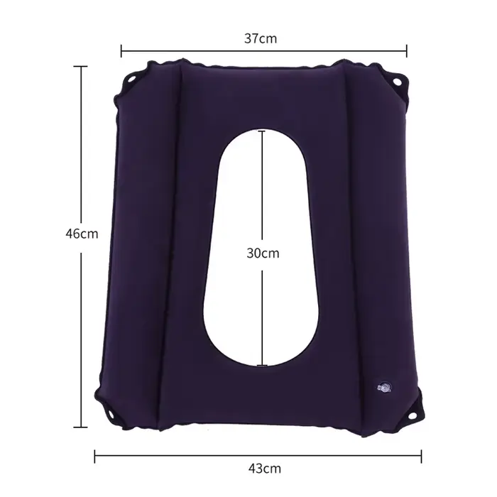 Coussin de siège gonflable pour fauteuil roulant monté sur le lit