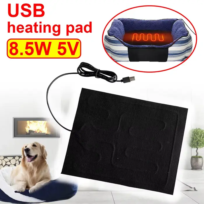 Coussin chauffant USB pliable, feuille chauffante pour siège de voiture, coussin chauffant, imperméa