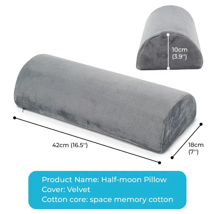 Coussin de soutien demi-lune pour les genoux