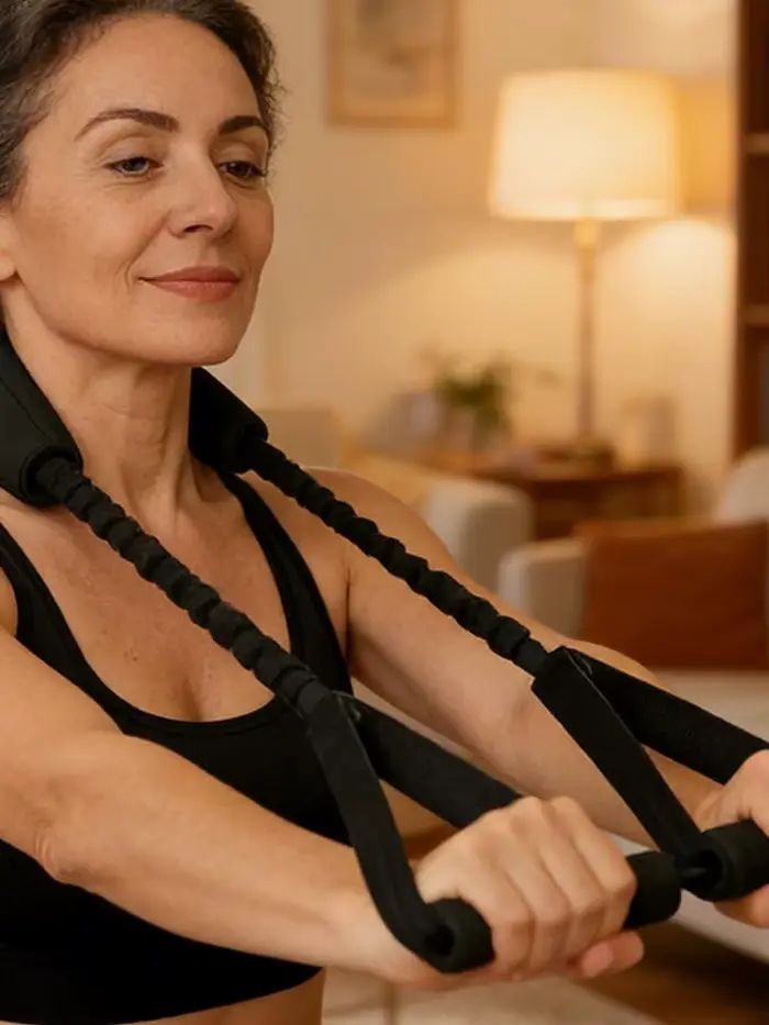 Appareil de traction cervicale élastique pour soulager l'inconfort