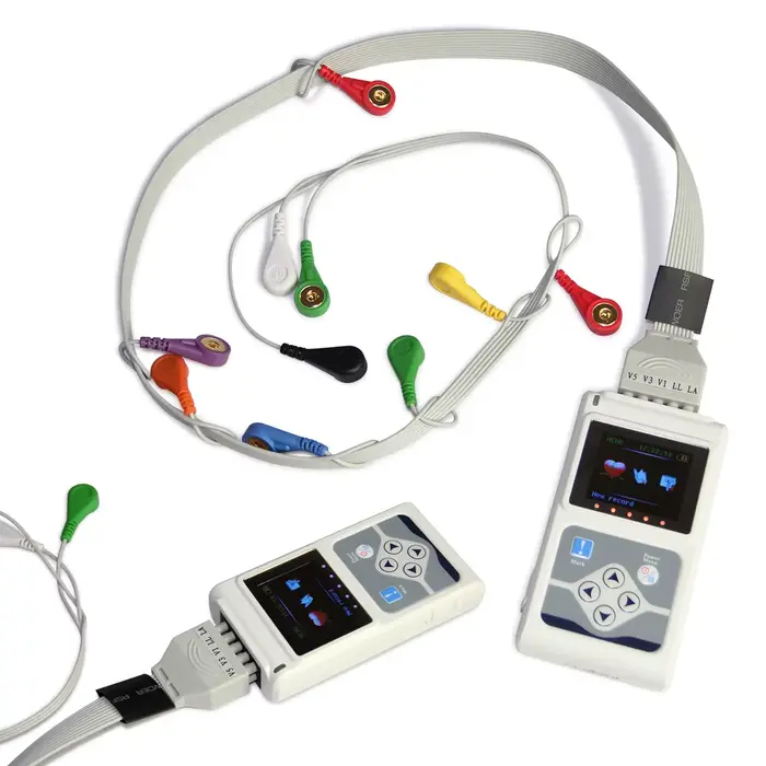 Contec TLC5000 12 canaux ECG dynamique Holter testeur de fréquence cardiaque portable 24 heures surveillance