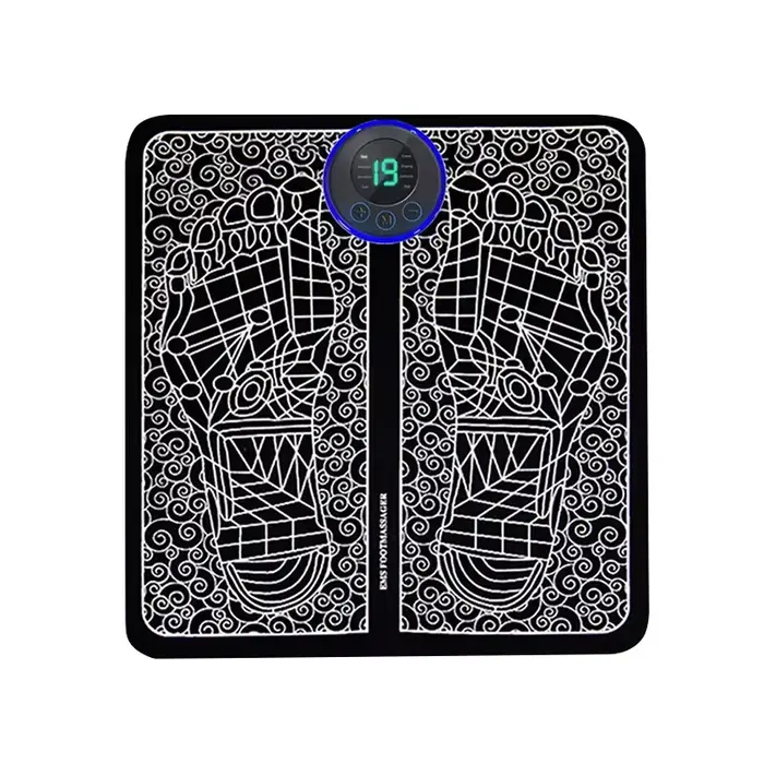 Masseur de pieds à impulsion EMS, coussin de Massage pour semelle, Stimulation actuelle, 8 Modes, 19