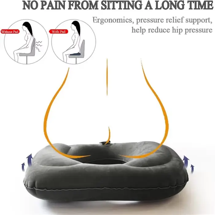 Coussin de siège gonflable pour hémorroïdes