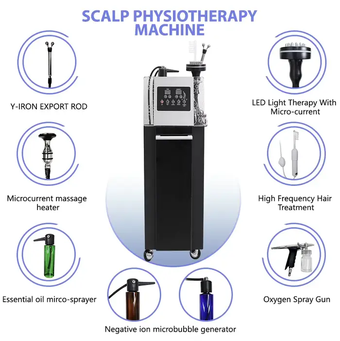 Appareil de massage électrique 5 en 1 pour le cuir chevelu