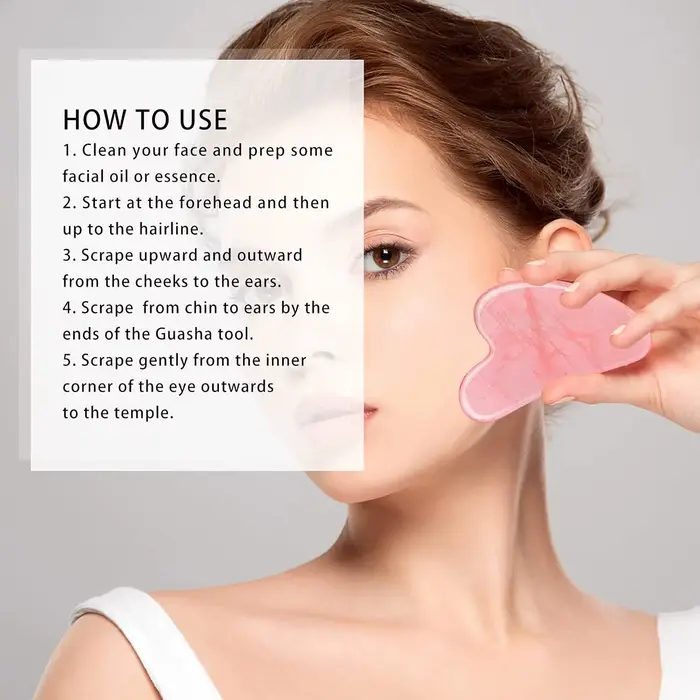 Outil facial Gua Sha, outil Guasha pour le visage