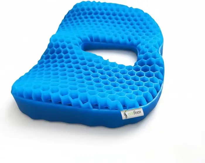 Coussin de siège, coussin orthopédique en mousse à mémoire de forme pour le coccyx, soulagement des douleurs du coccyx, de la sciatique et du dos, oreiller portable lavable pour le bureau