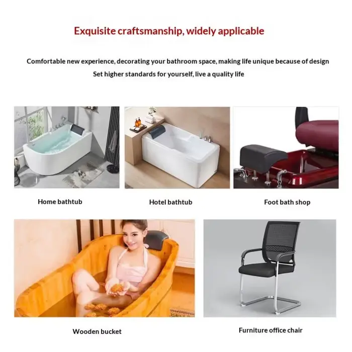 Coussin de bain imperméable pour baignoire