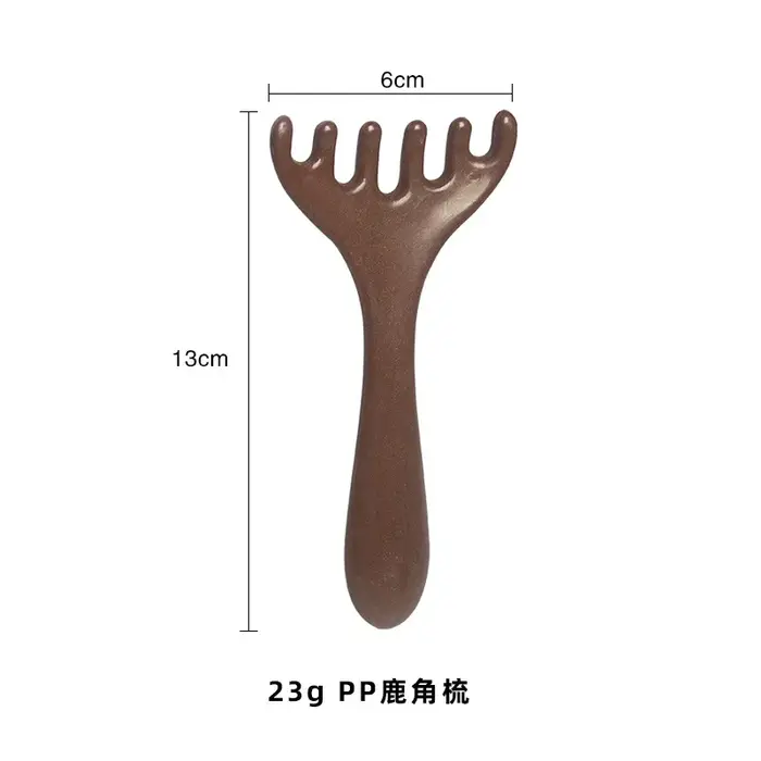 Peigne de Massage méridien antistatique à 6 griffes