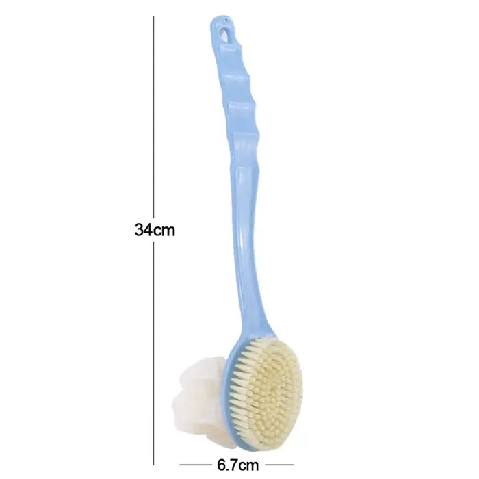 Spa Massage longue poignée douche exfoliante brosse de bain brosse de douche à poils souples