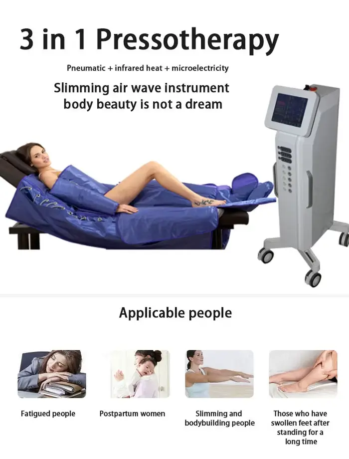 3IN1 Far Infr EMS pression corps jambes pressothérapie