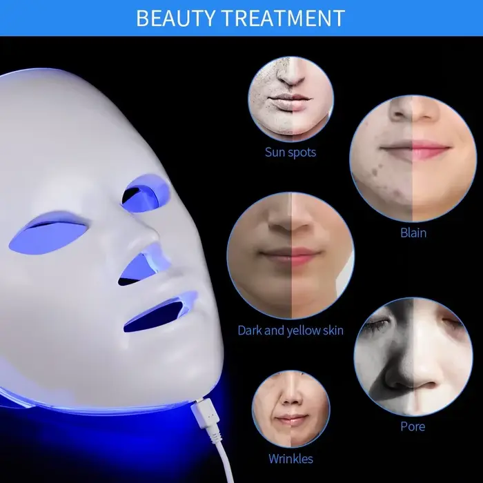 Masque facial LED à 7 couleurs