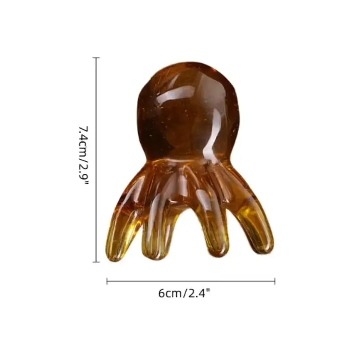 Tête de poulpe ergonomique en résine Gua Sha